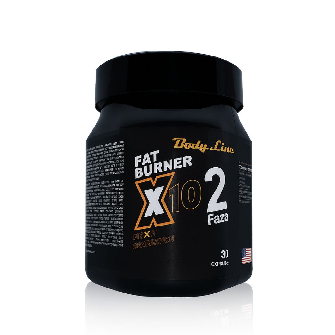 Fat Burner X10 Faza 2 Body Line - 30 Capsule Slăbire - 1 bucata +1 la -50%