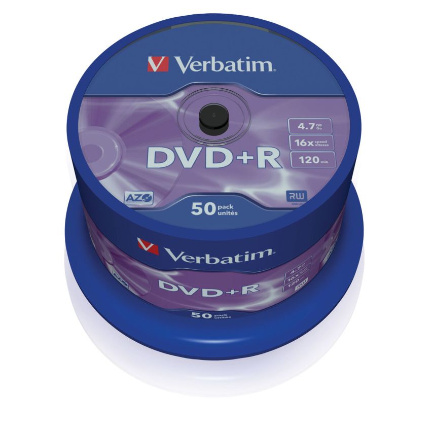 DVD+R Verbatim VB-DPR47S3A 50 Unități (50 Unități)