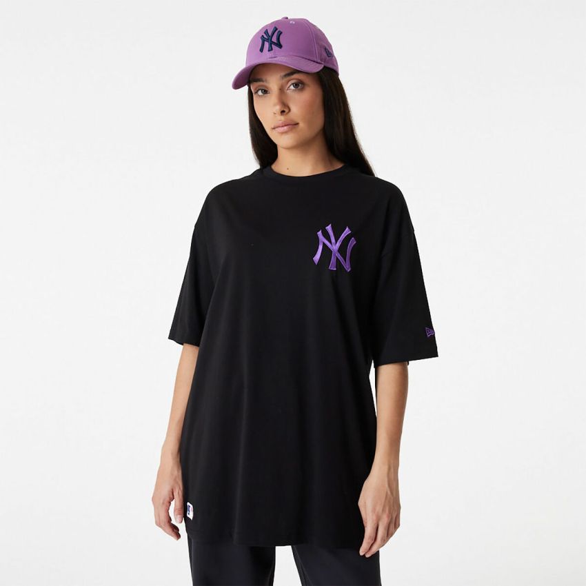 Tricou cu Mânecă Scurtă Bărbați New Era TEE NEYYAN BLKPNO 60416425 Negru