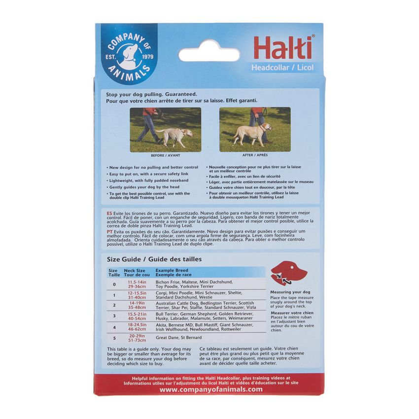 Gulerele de dresaj pentru câini Company of Animals Halti Negru Botniță (35-48 cm)