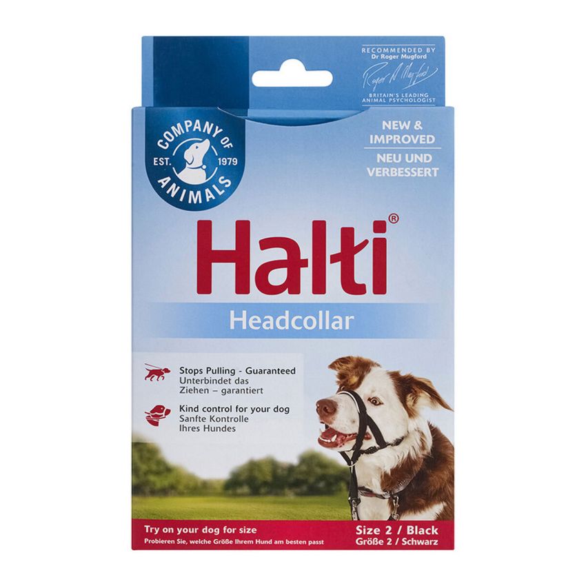 Gulerele de dresaj pentru câini Company of Animals Halti Negru Botniță (35-48 cm)