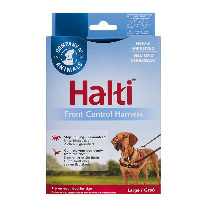 Ham pentru câini Company of Animals Halti Negru/Roșu L (80-120 cm)