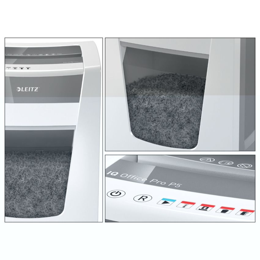Concasor de Hârtie Tăiere Măruntă Leitz Office Pro P5 Leitz IQ 30 L