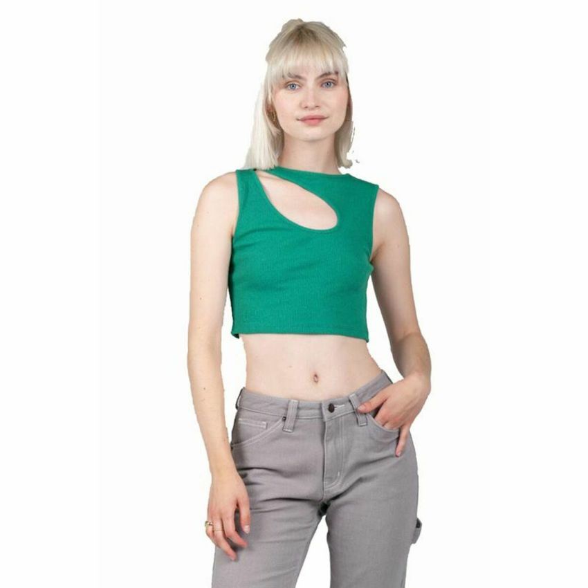 Tricou cu Mânecă Scurtă Femei 24COLOURS Casual Verde