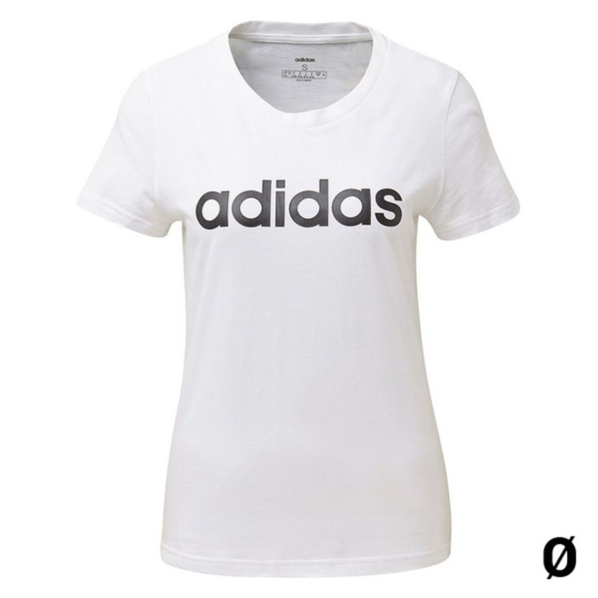 Tricou cu Mânecă Scurtă Femei Adidas W E LIIN SLIM T DU0629 Alb