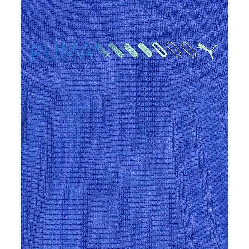 Tricou cu Mânecă Scurtă Bărbați Puma Run Favorite Logo Albastru