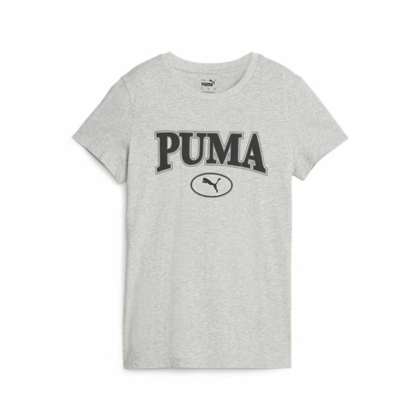 Tricou cu Mânecă Scurtă Puma Squad Graphicc Tlight Gri deschis (XS)