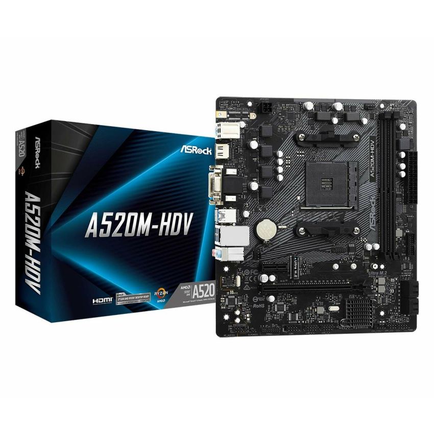 Placă de Bază ASRock A520M-HDV AMD A520