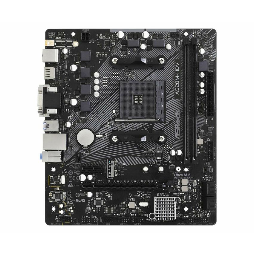 Placă de Bază ASRock A520M-HDV AMD A520