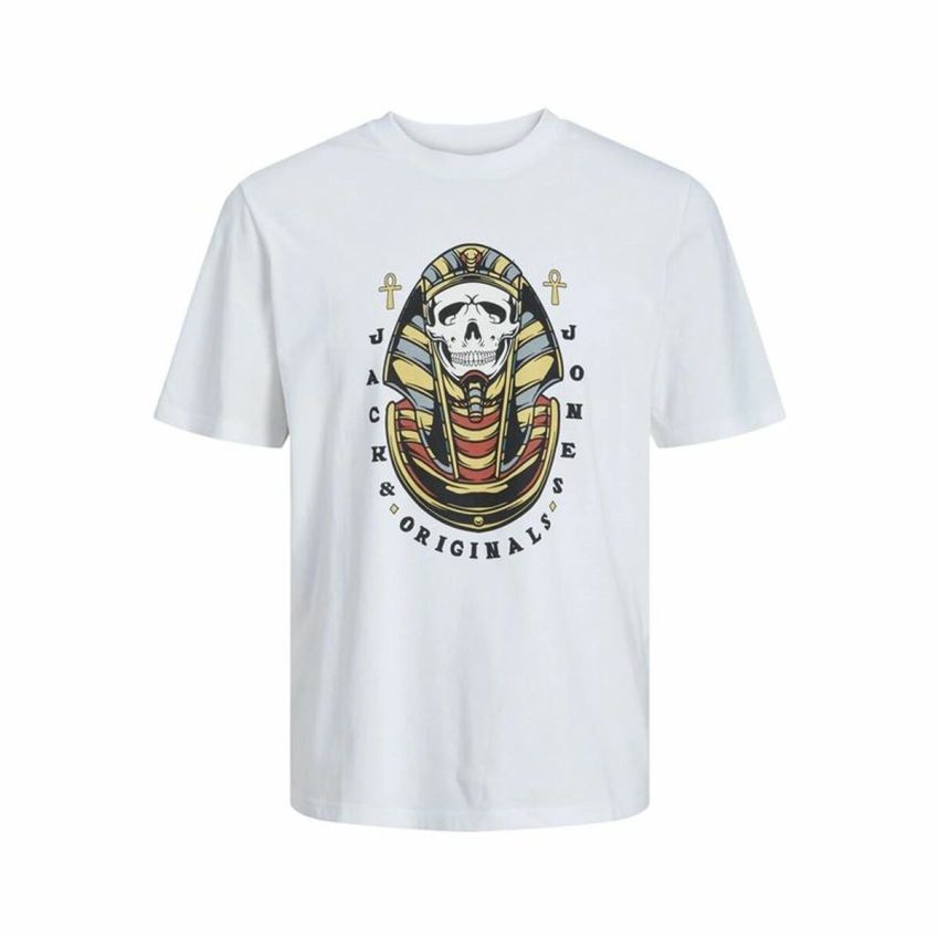 Tricou cu Mânecă Scurtă pentru Copii Jack & Jones Jorheavens Alb