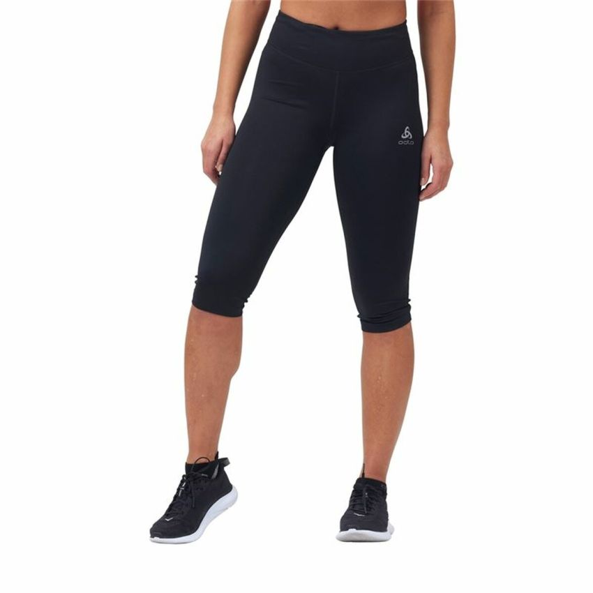 Pantalon Trei Sferturi Sport pentru Damă Odlo 3/4 Essential Negru