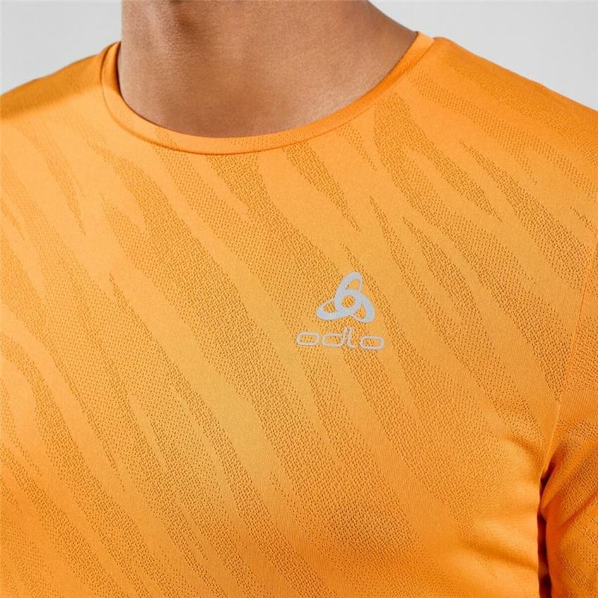 Tricou cu Mânecă Scurtă Unisex Odlo Zeroweight Enginee Portocaliu