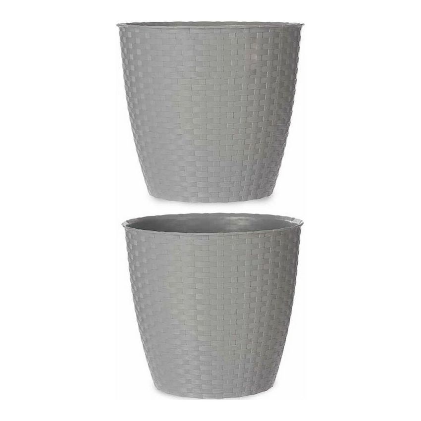 Ghiveci Stefanplast 3872129 Gri Plastic 29 x 26,5 x 29 cm