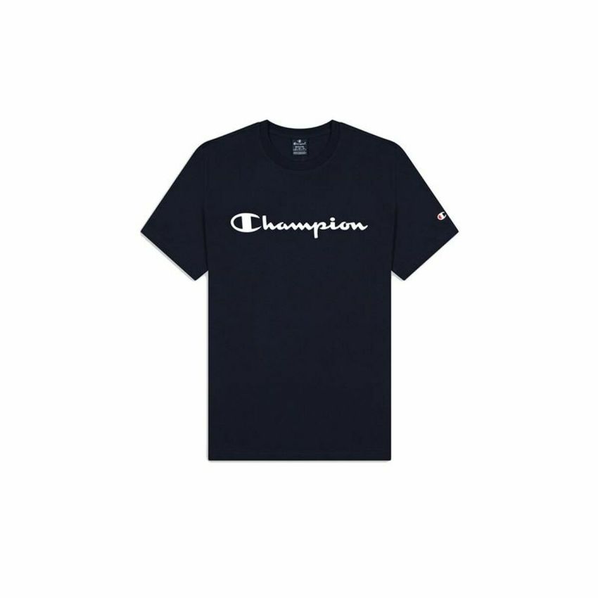 Tricou cu Mânecă Scurtă Bărbați Champion Crewneck Albastru