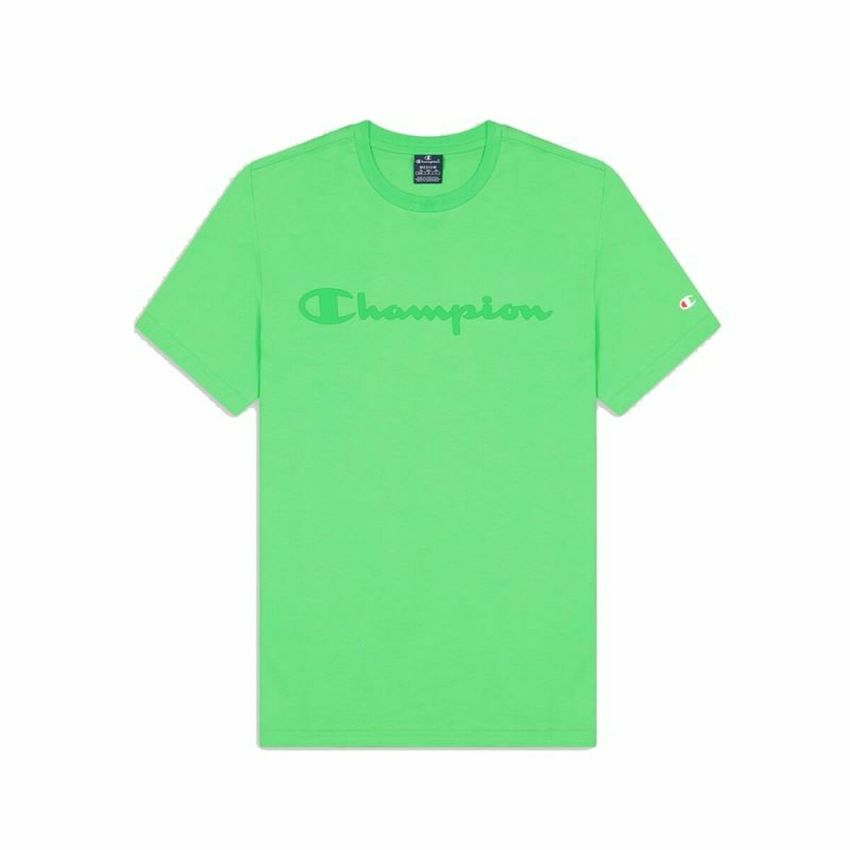 Tricou cu Mânecă Scurtă Bărbați Champion Crewneck Verde