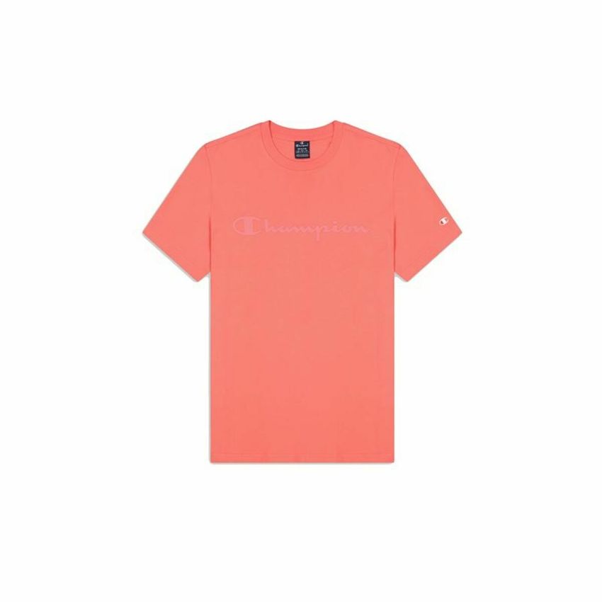 Tricou cu Mânecă Scurtă Bărbați Champion Crewneck Roz