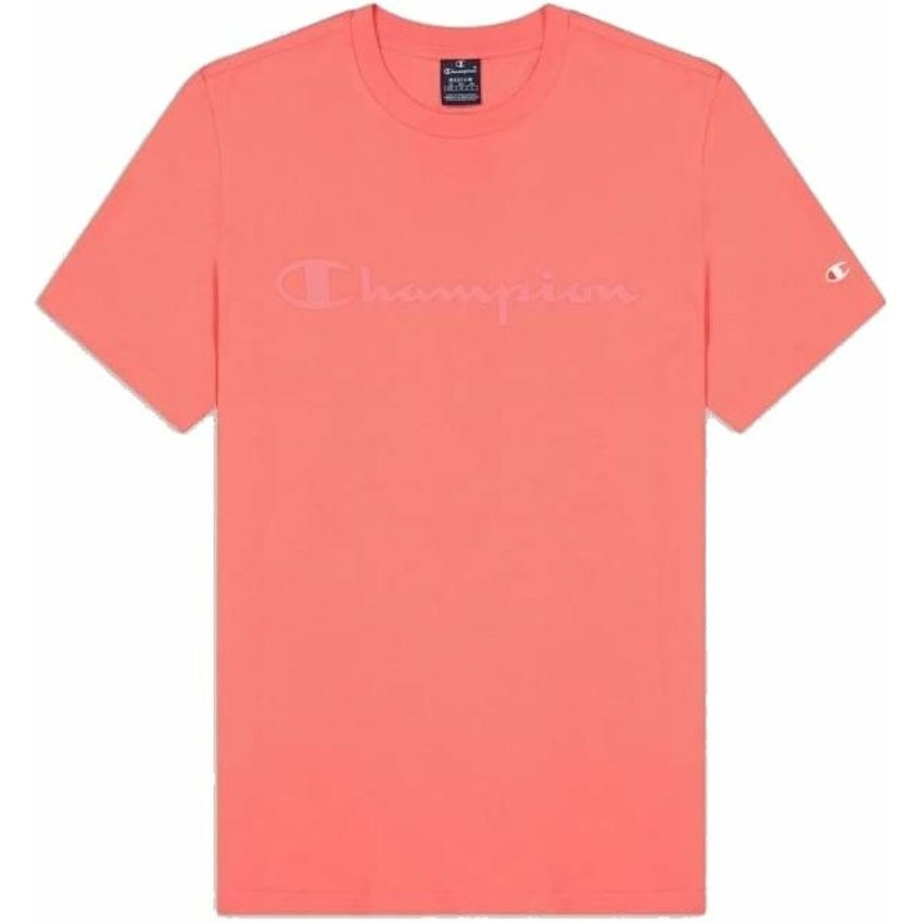 Tricou cu Mânecă Scurtă Bărbați Champion Crewneck Roz