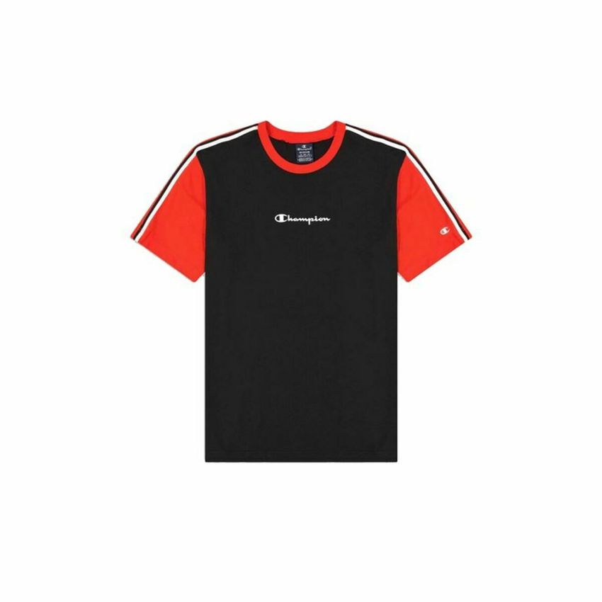 Tricou cu Mânecă Scurtă Bărbați Champion Crewneck Negru