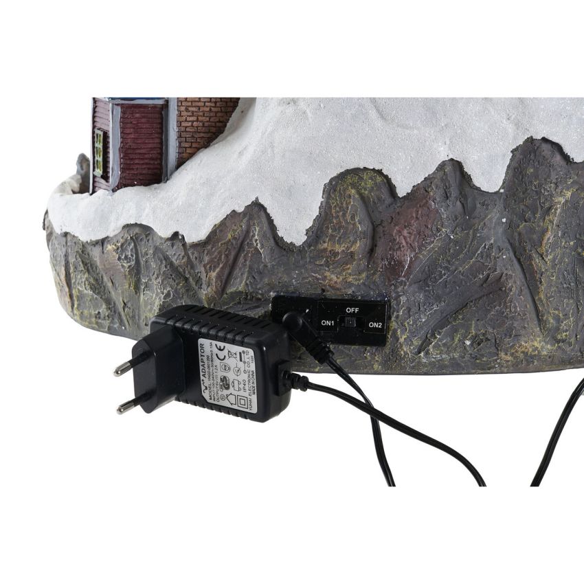 Ornament de Crăciun DKD Home Decor Oraș Lumină LED Rășină PVC (47 x 36 x 34 cm)