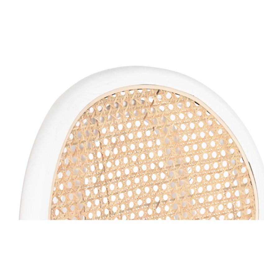 Scaun DKD Home Decor Alb Negru Natural 43 x 50 x 89 cm