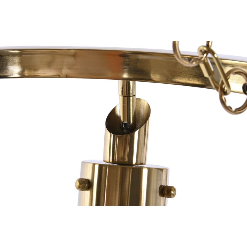 Lustră DKD Home Decor 66 x 66 x 60 cm Geam Auriu* Metal 40 W