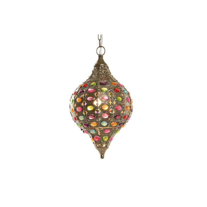 Lustră DKD Home Decor Auriu* Metal Multicolor 40 W 50 W 24 x 24 x 42 cm