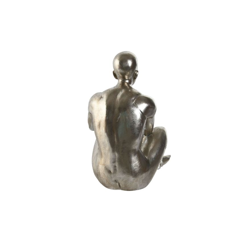 Figură Decorativă Home ESPRIT Auriu* Argintiu 19 x 13,5 x 22 cm (2 Unități)