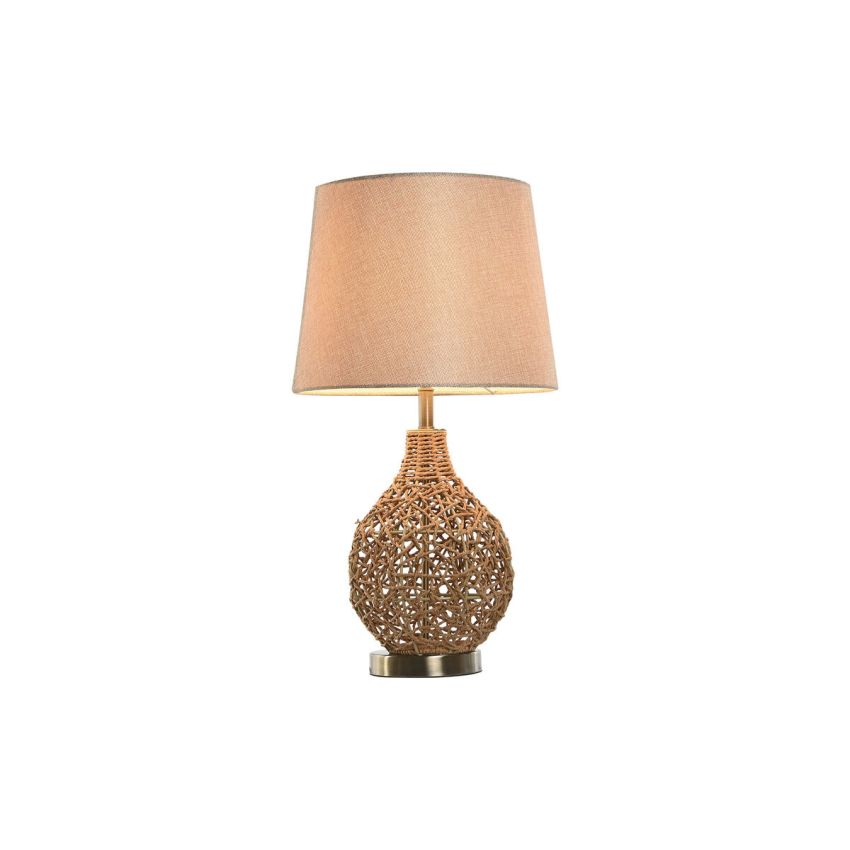 Lampă de masă Home ESPRIT Maro Bej Auriu* Natural 50 W 220 V 33 x 33 x 60 cm
