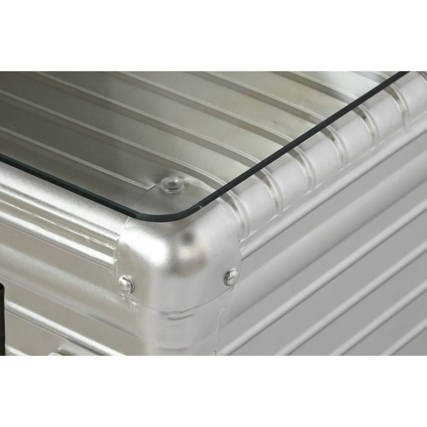 Masa de Cafea Home ESPRIT Metal Geam 100 x 52 x 46 cm