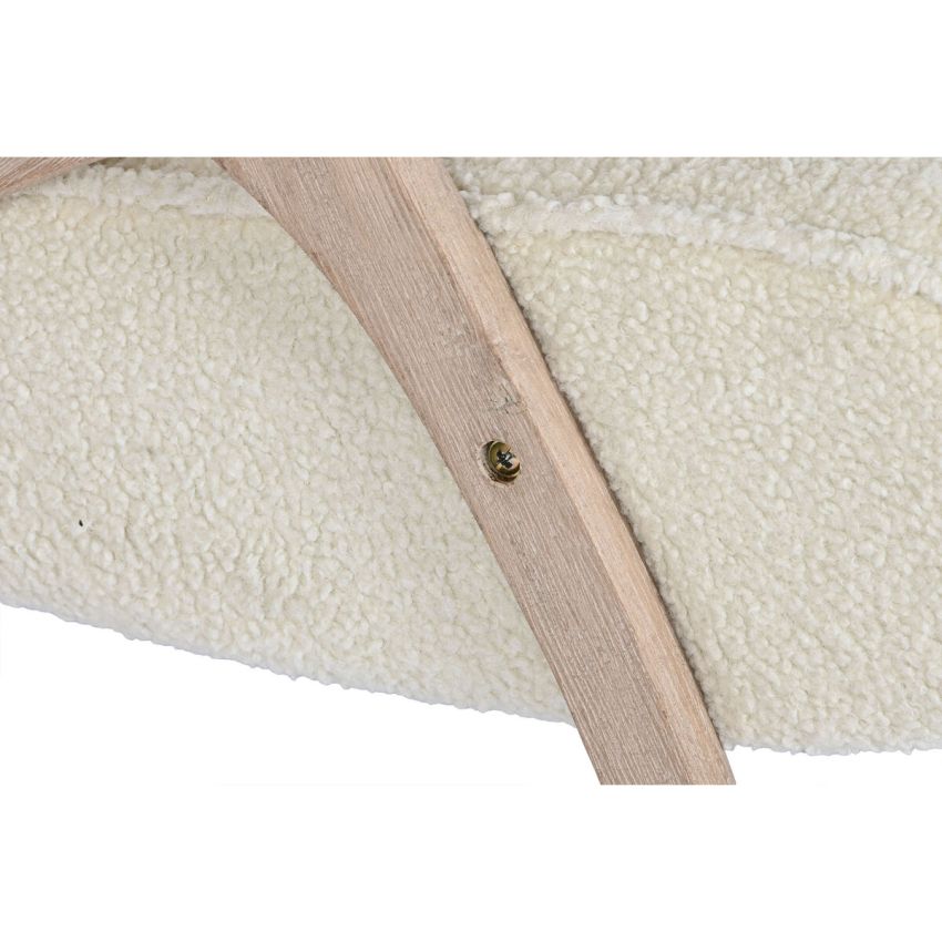 Fotoliu Home ESPRIT Alb Natural 57 x 55 x 85 cm