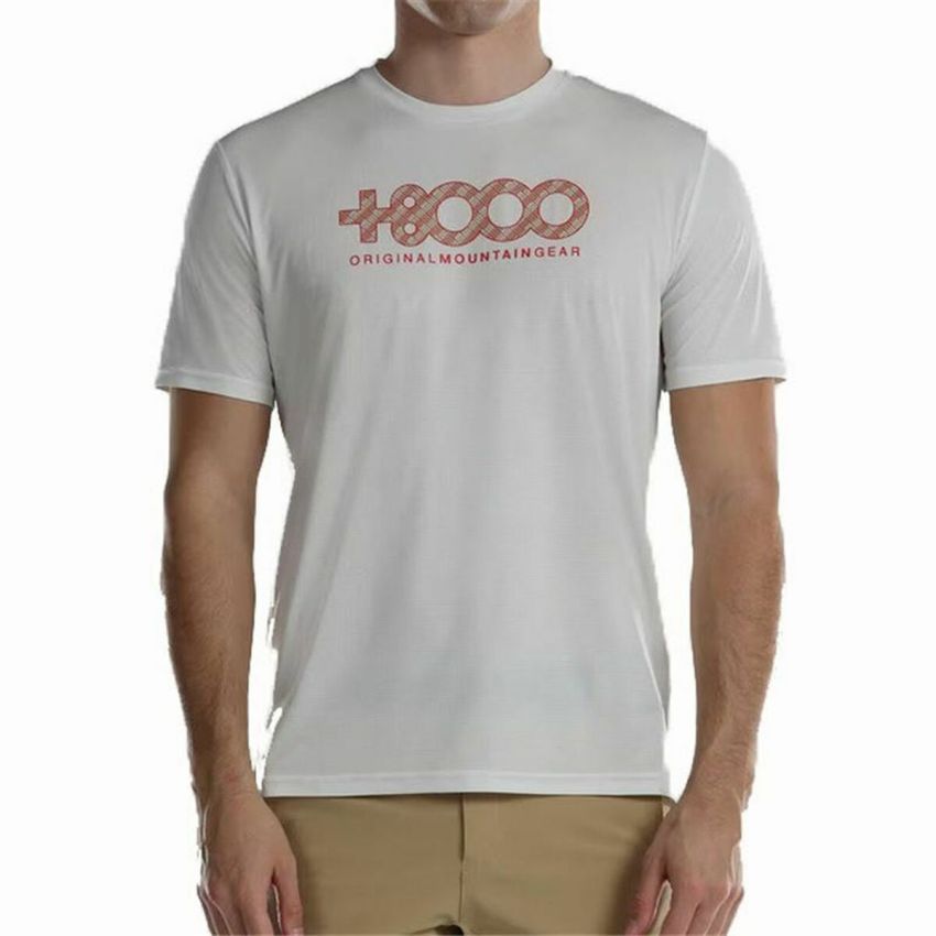 Tricou cu Mânecă Scurtă Bărbați +8000 Usame Alb