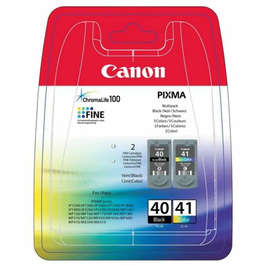 Cartuș cu Cerneală Originală Canon PG-40/CL-41 Negru Tricolor (2 uds)