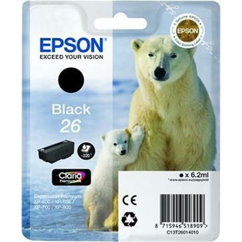 Cartuș cu Cerneală Originală Epson C13T26014012 Negru