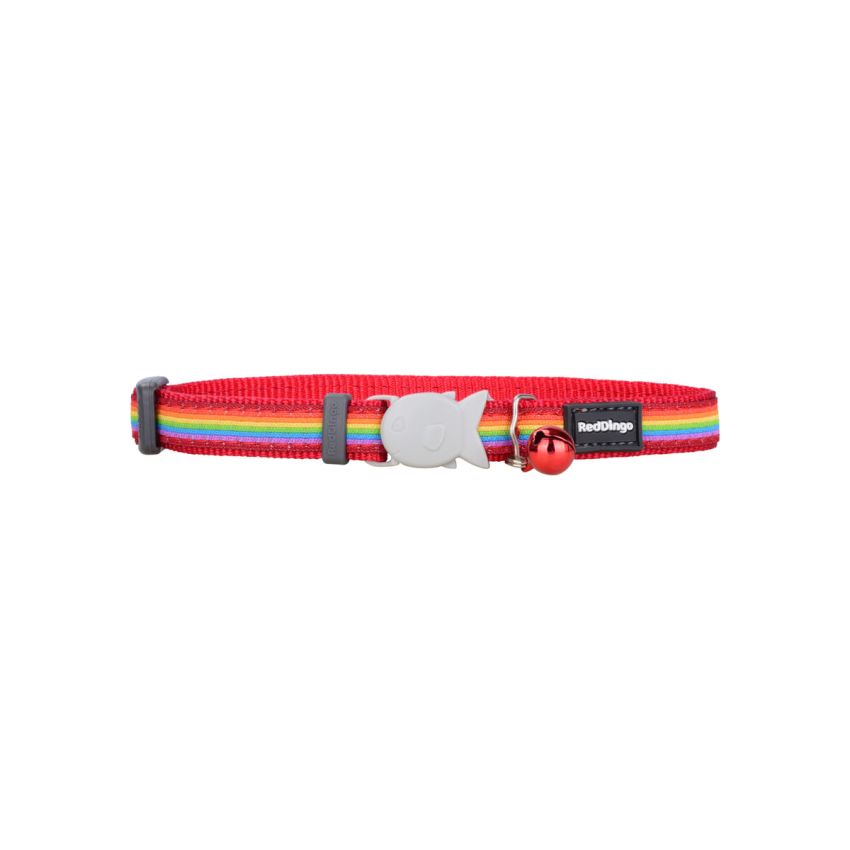 Guler de pisică Red Dingo Rainbow 20-32 cm Multicolor