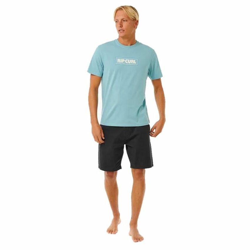 Tricou cu Mânecă Scurtă Bărbați Rip Curl Big Mumma Icon  Albastru celest