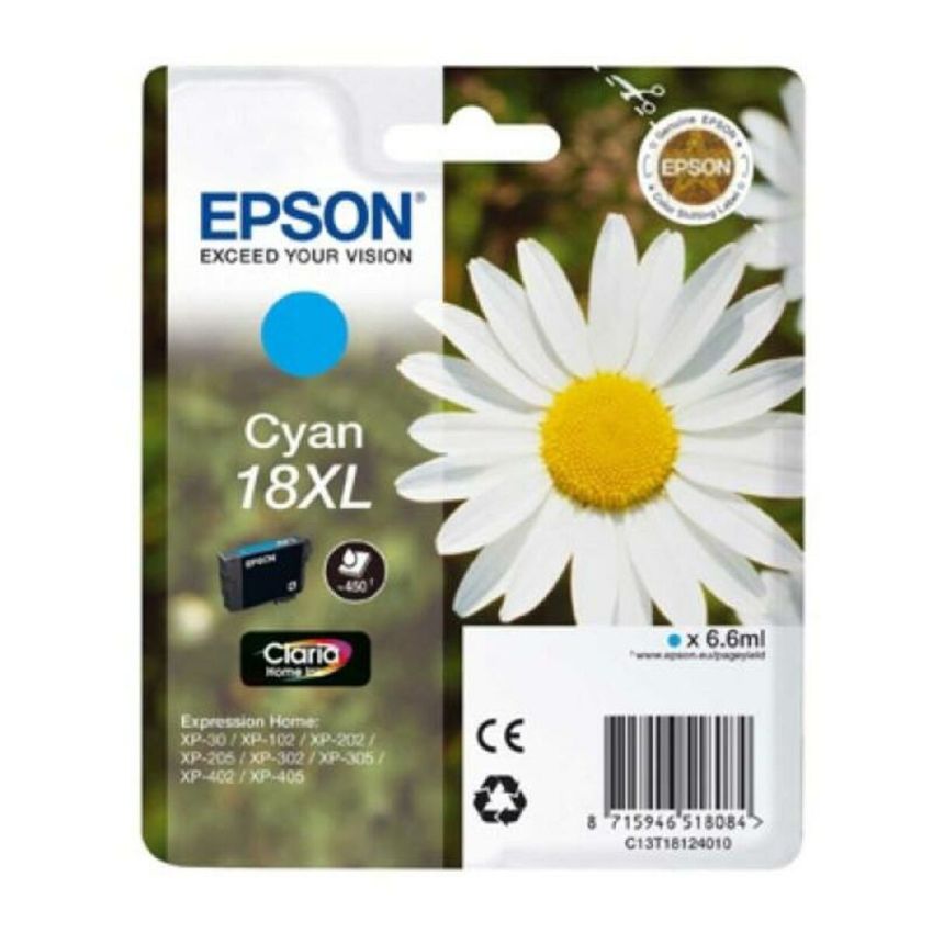 Cartuș cu Cerneală Originală Epson C13T18124012 Cyan