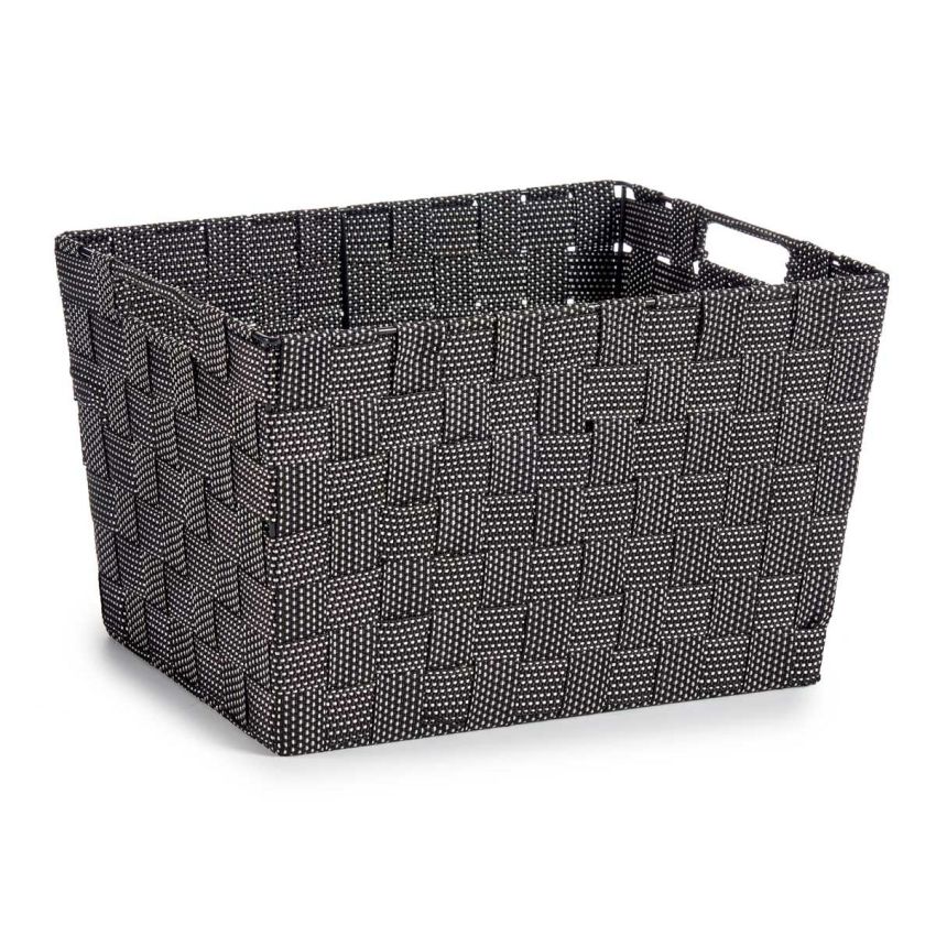 Coș Kipit A3-6875 Negru Pânză 25 x 20 x 35 cm (12 Unități)