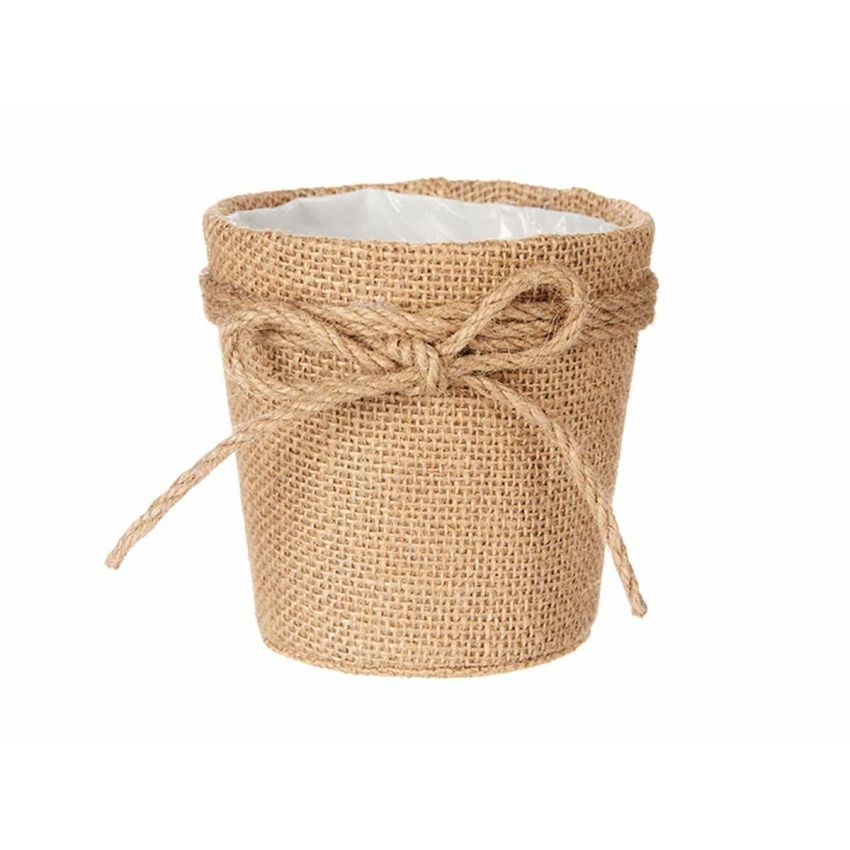 Ghiveci Ibergarden WY18-72 Maro Pânză Въже Plastic Fundă 11 x 10,5 x 11 cm (24 Unități)
