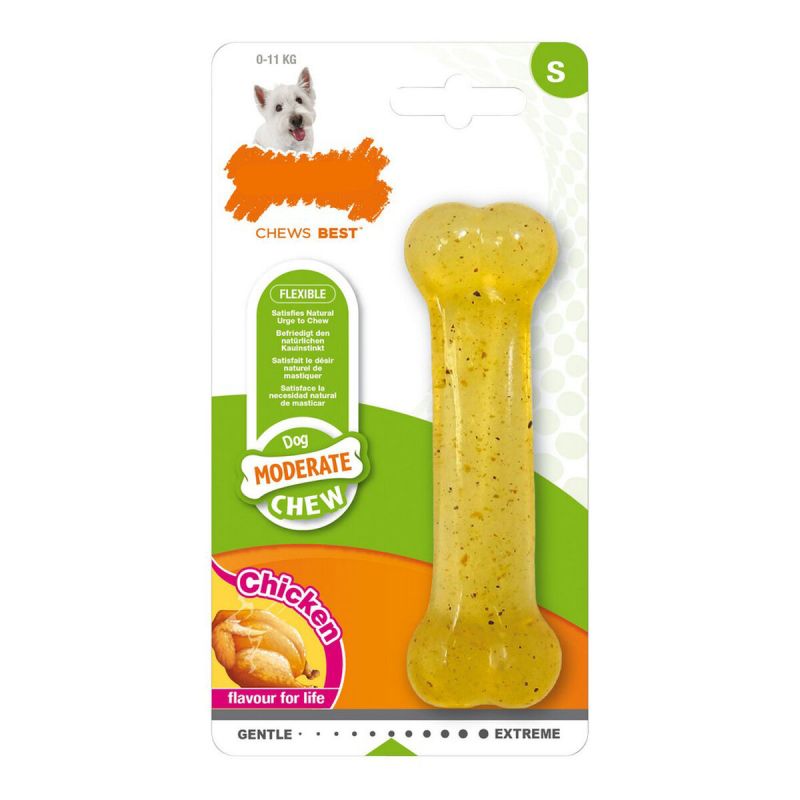 Jucărie pentru câine Nylabone Moderate Chew Mărimea S Pui termoplastic
