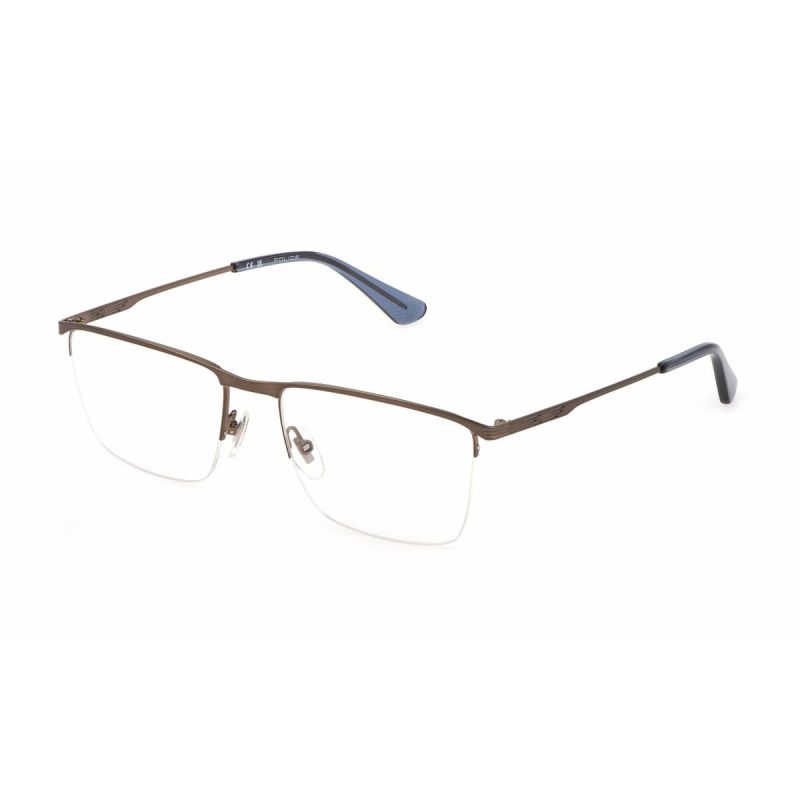 Ramă de Ochelari Bărbați Police VPLG75-550F68 Maro Ø 55 mm