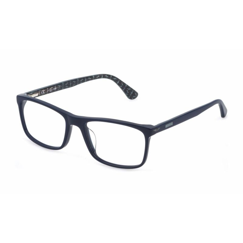 Ramă de Ochelari Bărbați Police VPLD03-557PAC Albastru Ø 55 mm