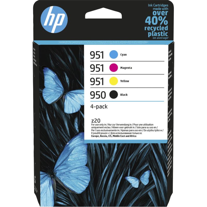 Cartuș cu Cerneală Originală HP 6ZC65AE Galben Negru Magenta