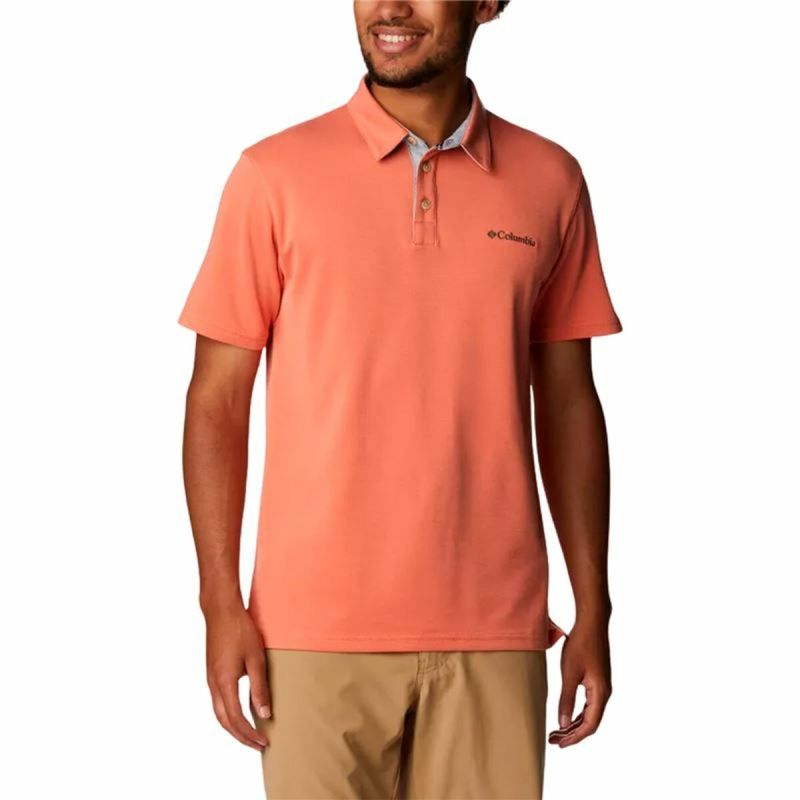 Tricou Polo cu Mânecă Scurtă Bărbați Columbia Nelson Point™ Coral