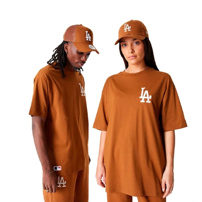 Tricou cu Mânecă Scurtă Bărbați New Era  TEE LOSDOD TPNSTN 60416427 Maro