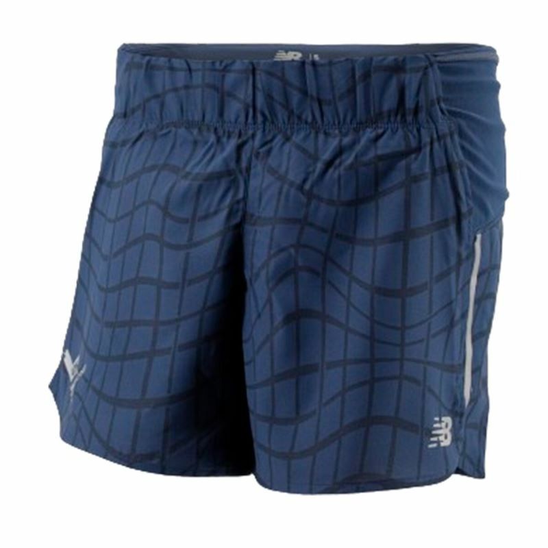 Pantaloni Scurți Sport pentru Damă New Balance Valencia Marathon Albastru