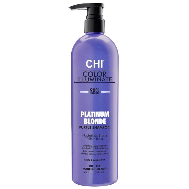 Șampon Neutralizator de Culoare Farouk Chi Color Illuminate Platinum Blonde 739 ml