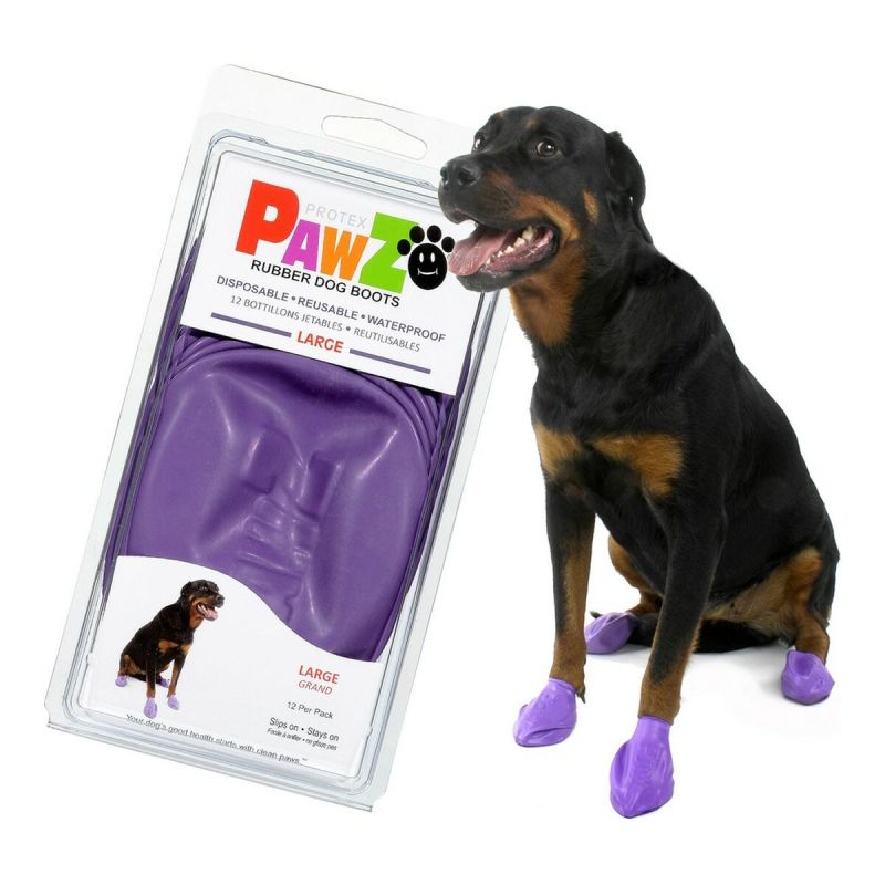 Cizme Pawz Câine 12 Unități Mov Mărimea L