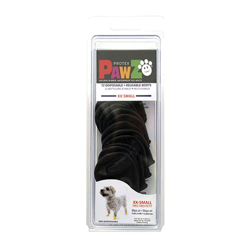 Cizme Pawz Câine 12 Unități Negru Mărimea XXS