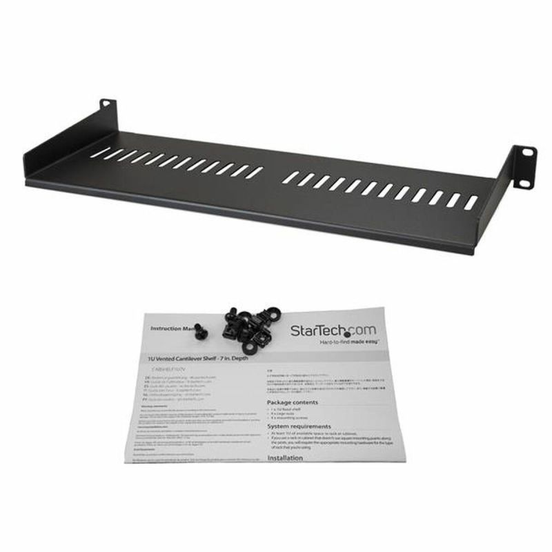 Tavă Fixă pentru Dulap Rack Startech CABSHELF1U7V ventilate