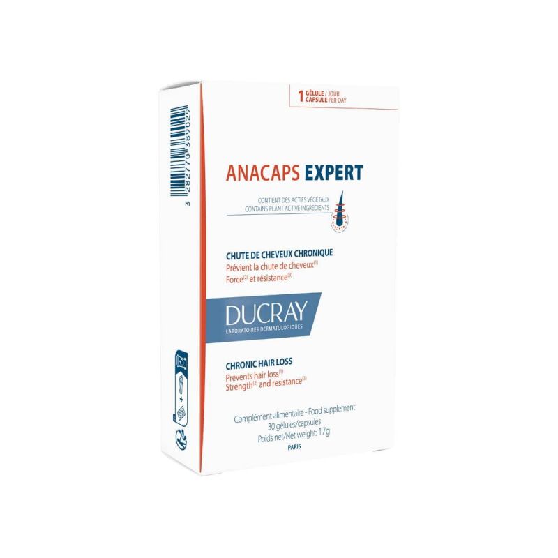 Suplimentul Alimentar Anticădere pentru Păr Ducray Anacaps Expert Capsule x 30